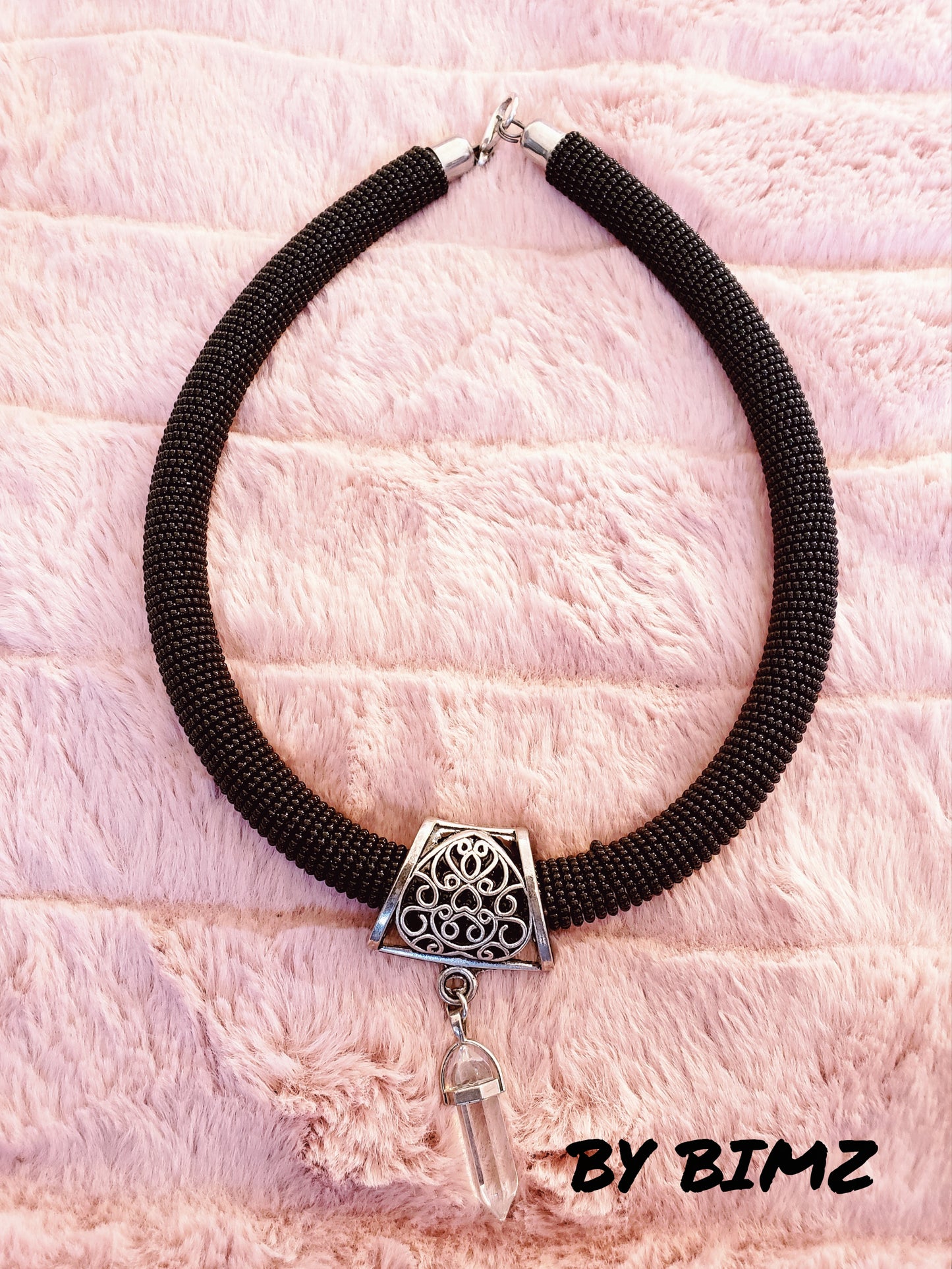 Single Beaded Necklace + Pendant