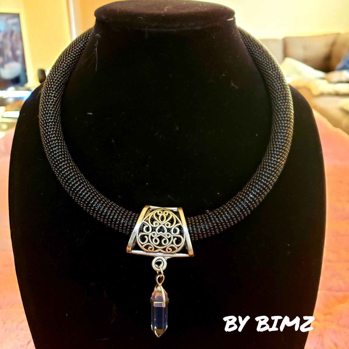 Single Beaded Necklace + Pendant